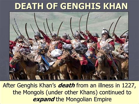 genghis khan date of death